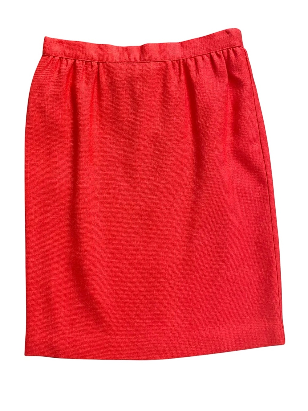 Vintage VBN Collectibles Linen Pencil Skirt Women’s 6 Red
